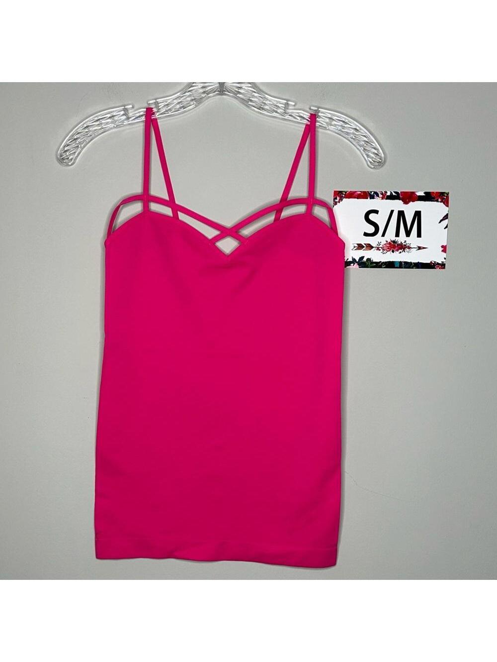 Hot Pink S/M Zenana Outfitters cage tank Small/ Medium